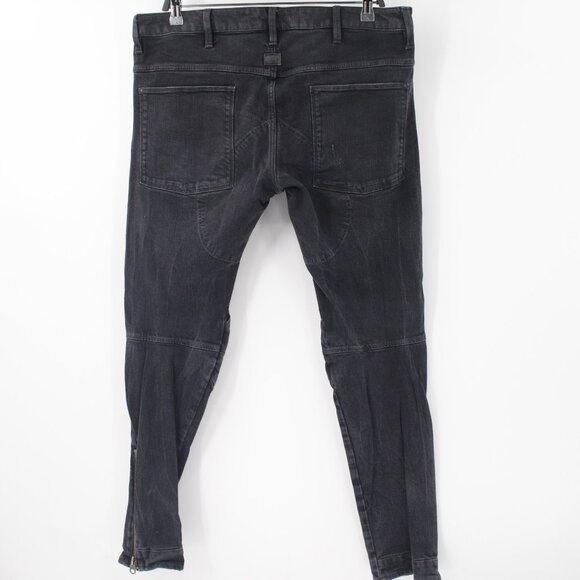 G Star Raw Jeans Men’s 36 faded Black Thys 5620 3D Super Slim Ankle Zip Denim - Picture 4 of 16